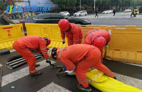 苏州姑苏区管道修复现场